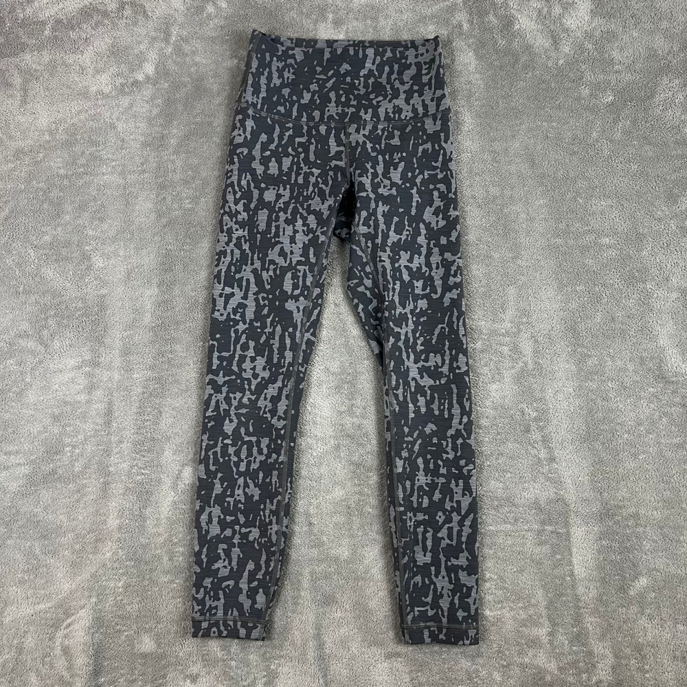 Lululemon Wunder Train High Rise 25" Tights Womens 4‎ Black Asphalt